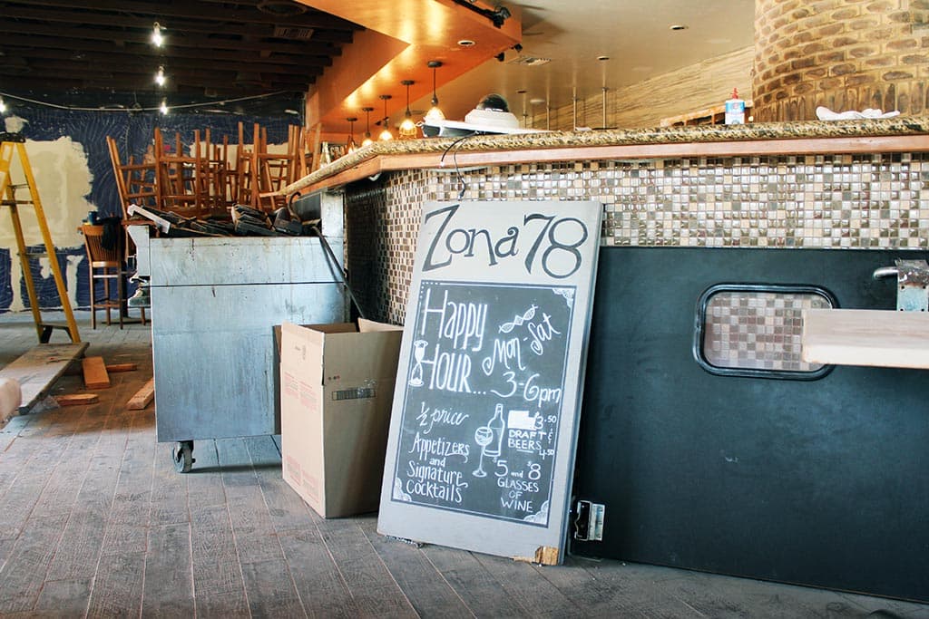 Construction at Zona 78 (Credit: Theresa Delaney)