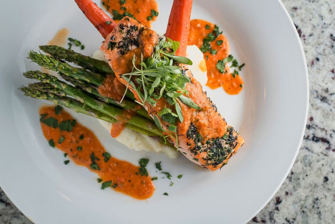 Salmon at Cafe a la C'art