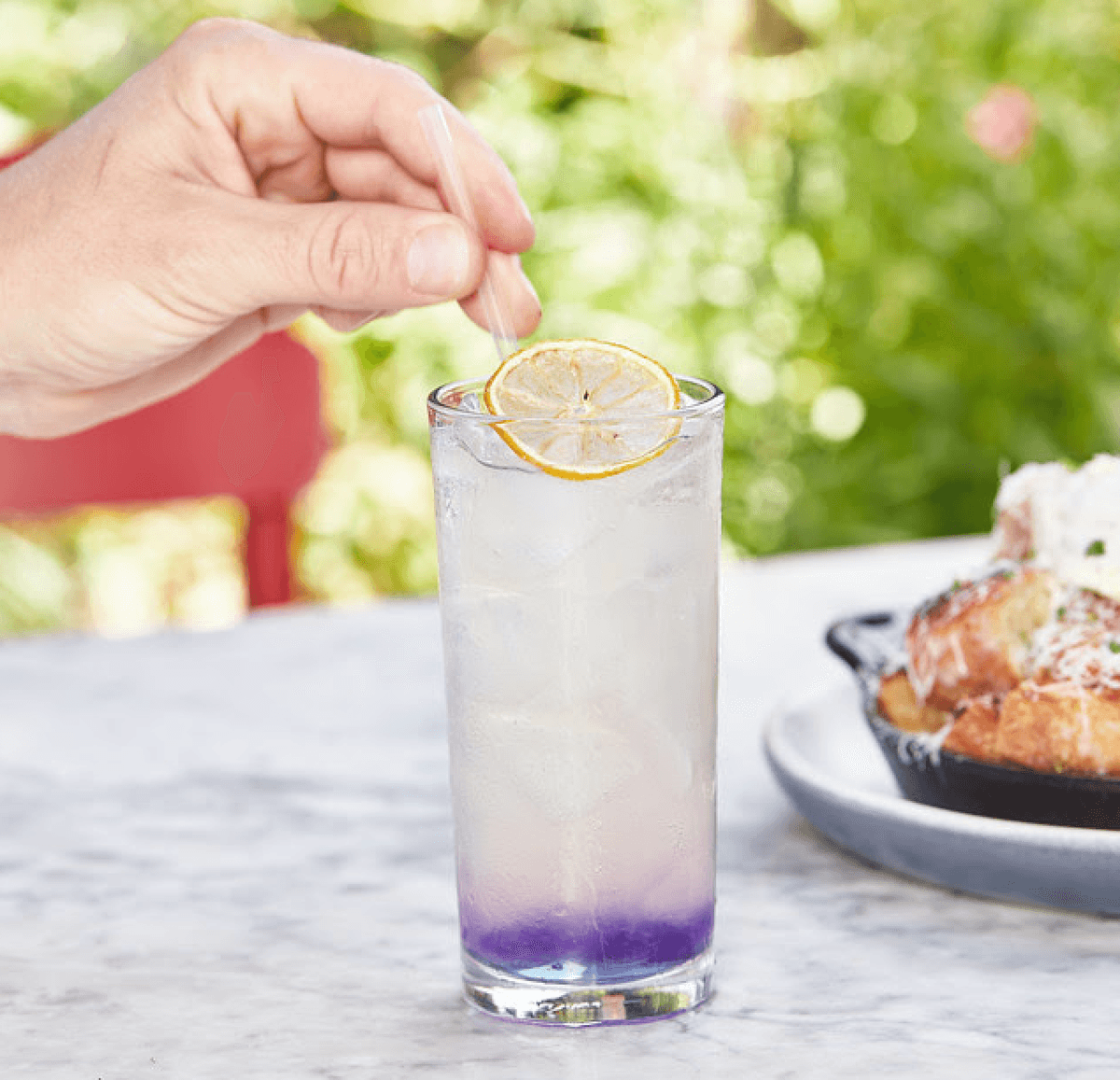 Farfalla Viola cocktail at North Italia