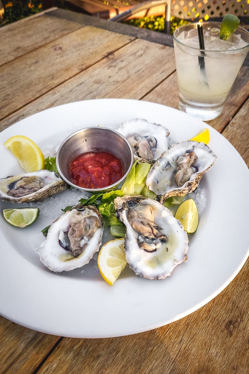 Oysters at Fini's Landing (Credit: Adilene Ibarra)