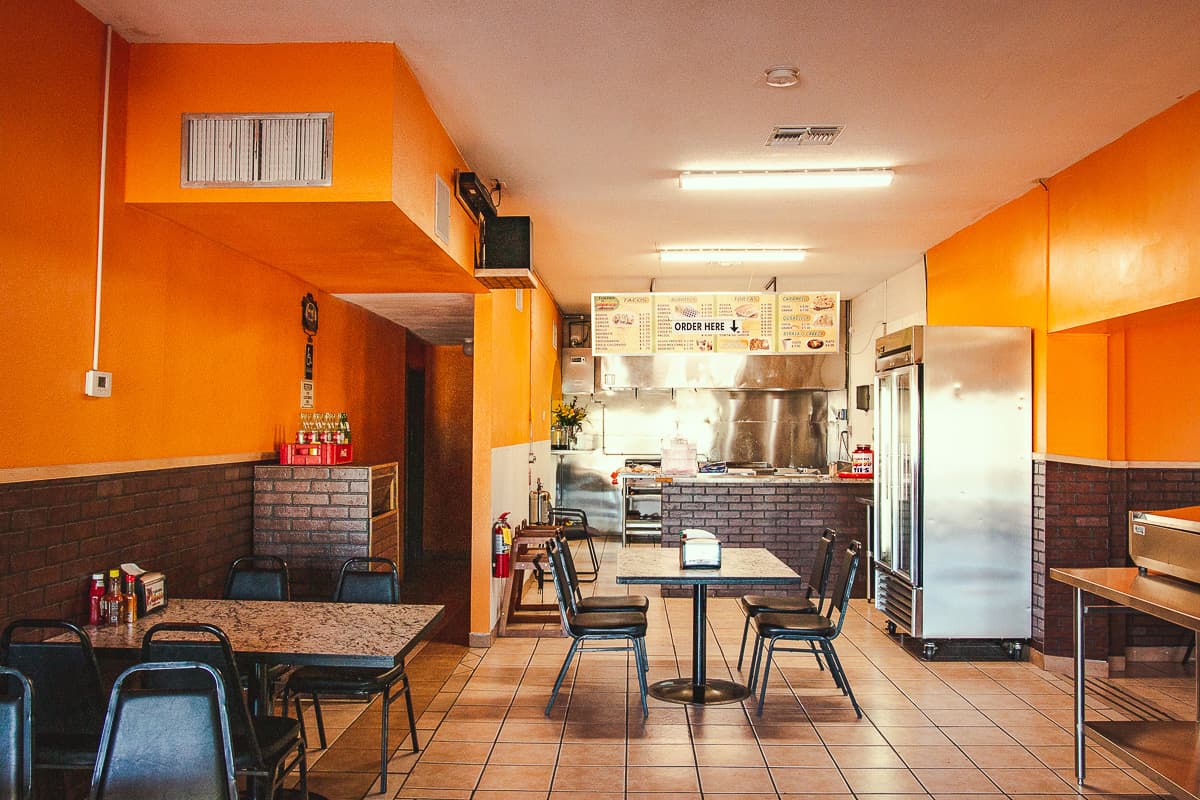 Interior at Taqueria El Rapido (Credit: Jackie Tran)