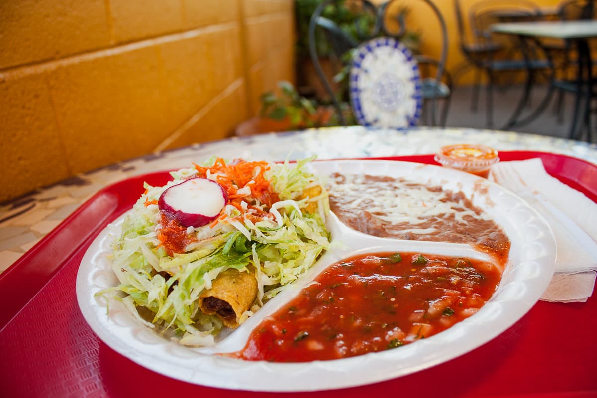 Carne Flautas at Birrieria Guadalajara (Credit: Chelsey Wade)