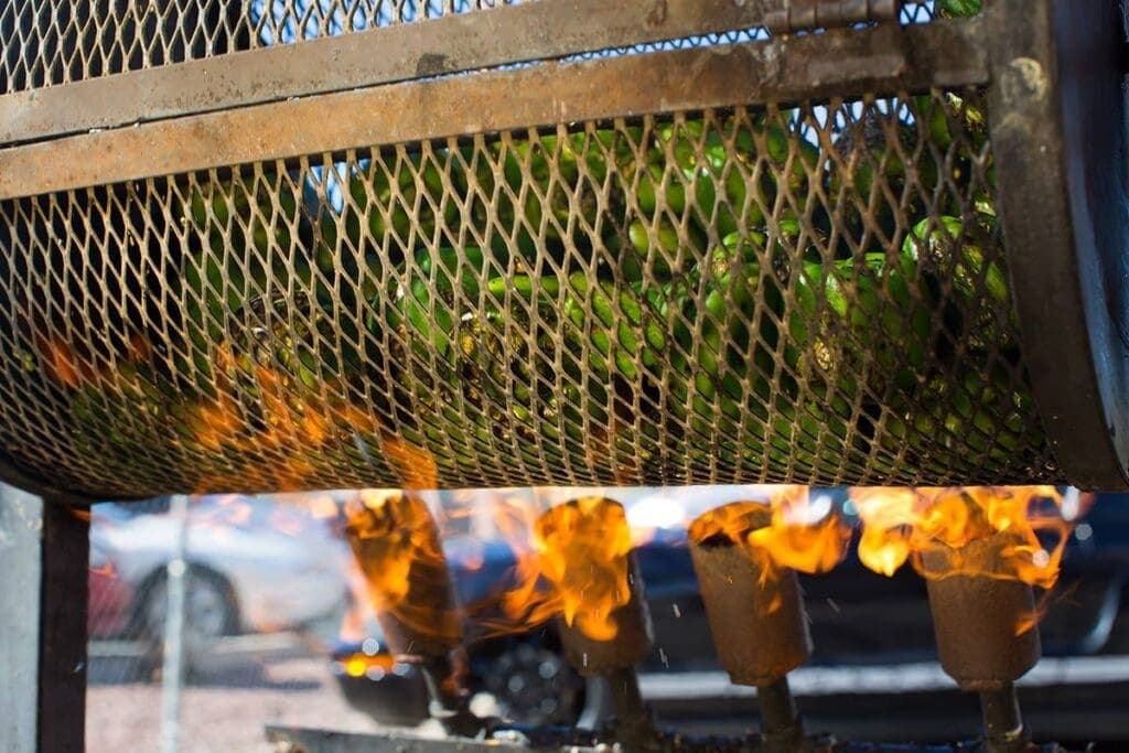 a close up of a metal fence