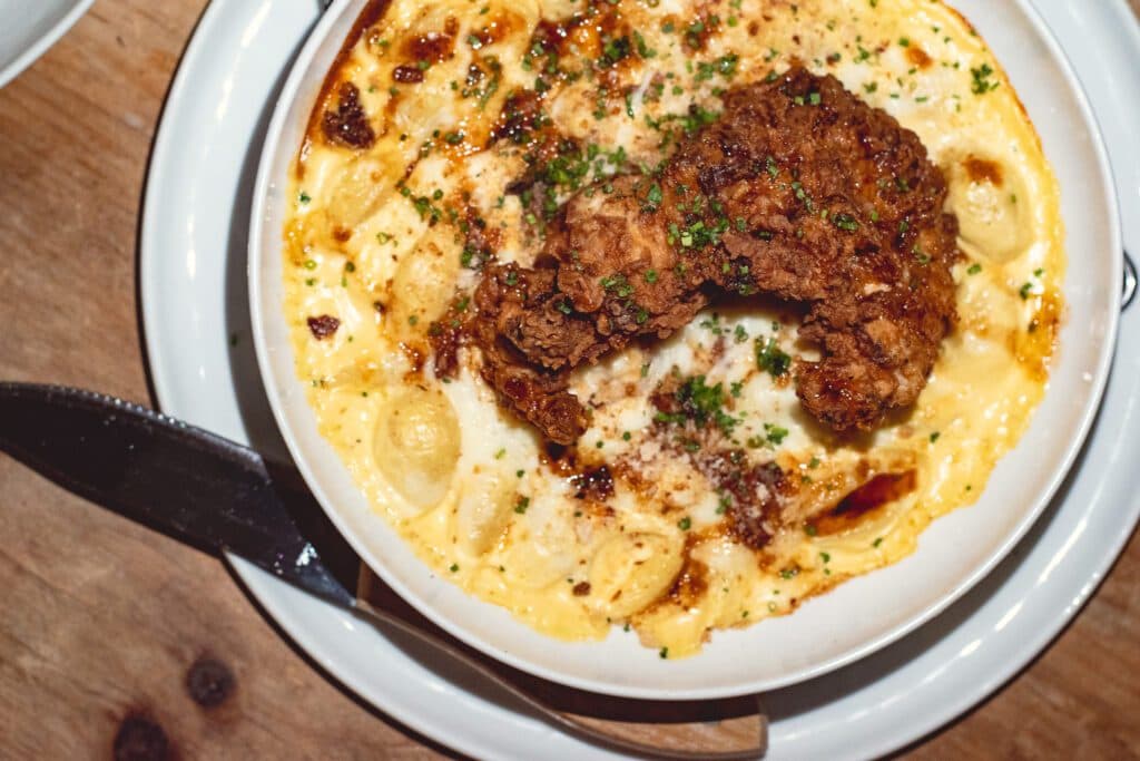 Chicken + Mac at the National (Photo by Jackie Tran)