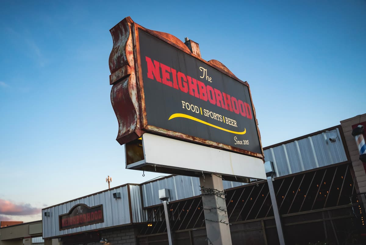 The Neighborhood sign