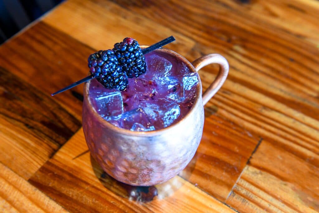 "Blackberry Lychee Mule" (NA) at The Parish (2025) (Photo by SWOON Media)