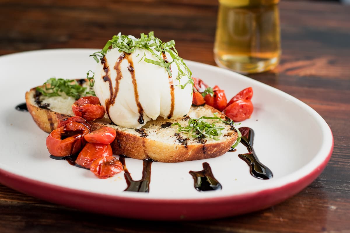 Burrata Toast at Thunder Canyon Brewstillery (Credit: Jackie Tran)