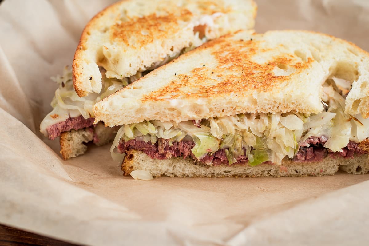 Pastrami Reuben Sandwich at Thunder Canyon Brewstillery (Credit: Jackie Tran)