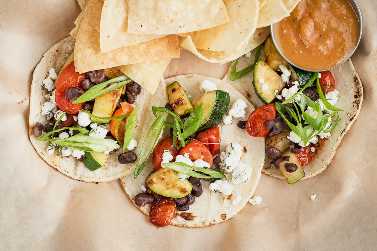 Vegetarian Tacos at Thunder Canyon Brewstillery (Credit: Jackie Tran)