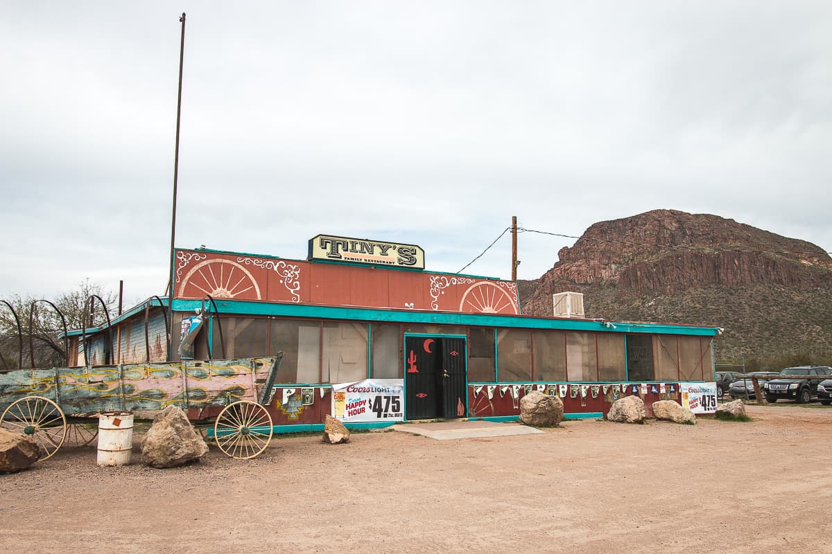 Facade at Tiny's Saloon & Steakhouse