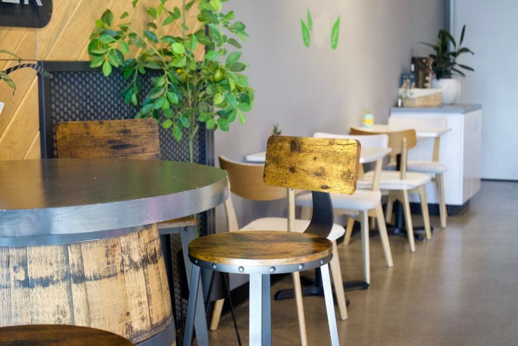 a dining room table