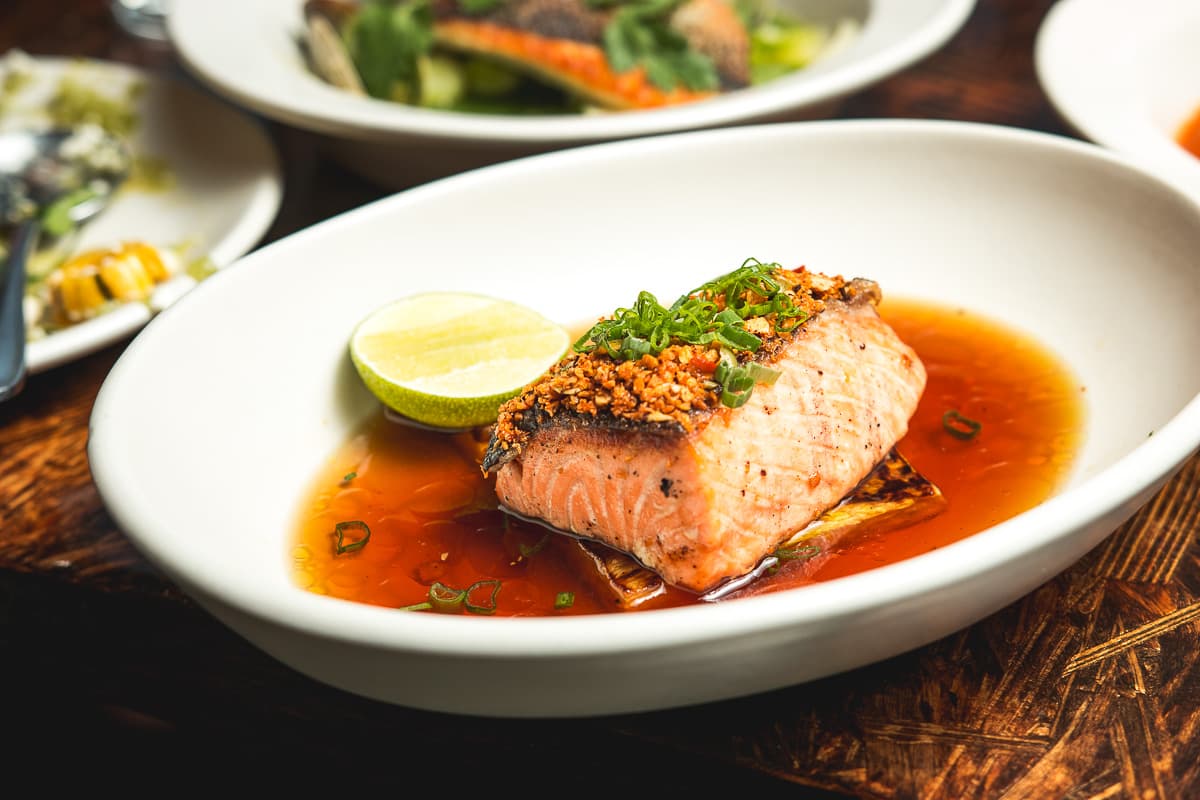 Grilled Salmon at Tito & Pep