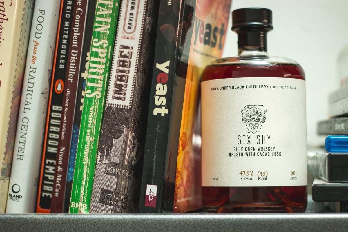 Six Sky bottle at Town Under Black Distillery (Credit: Jackie Tran)