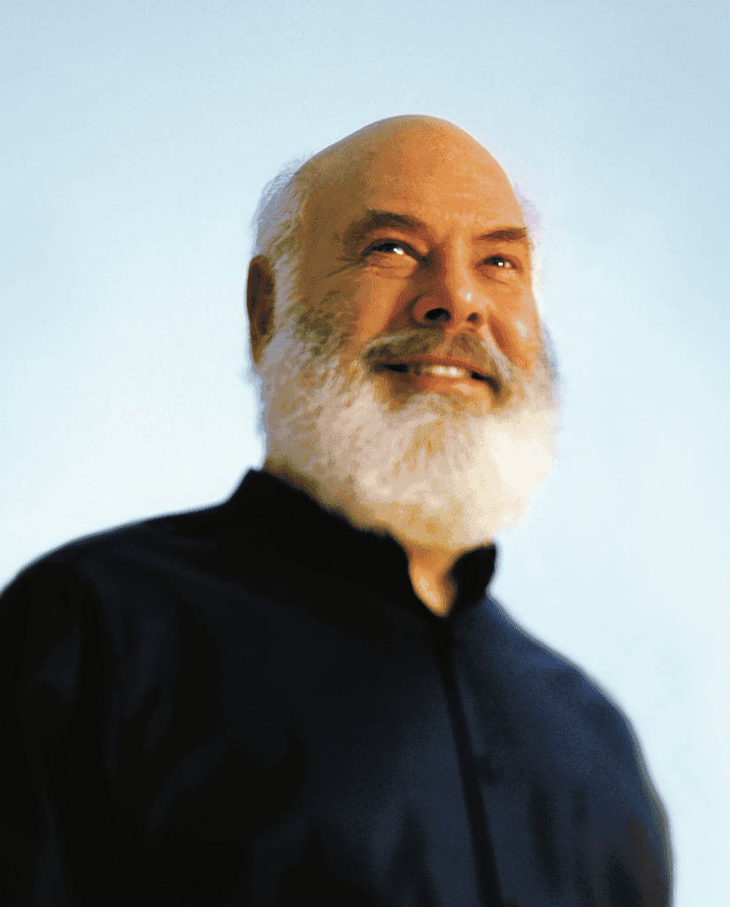 a man looking at the camera