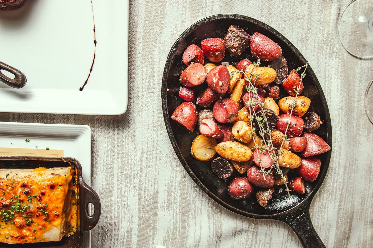 Crispy Confit Heirloom Potatoes at PY Steakhouse (Credit: Jackie Tran)