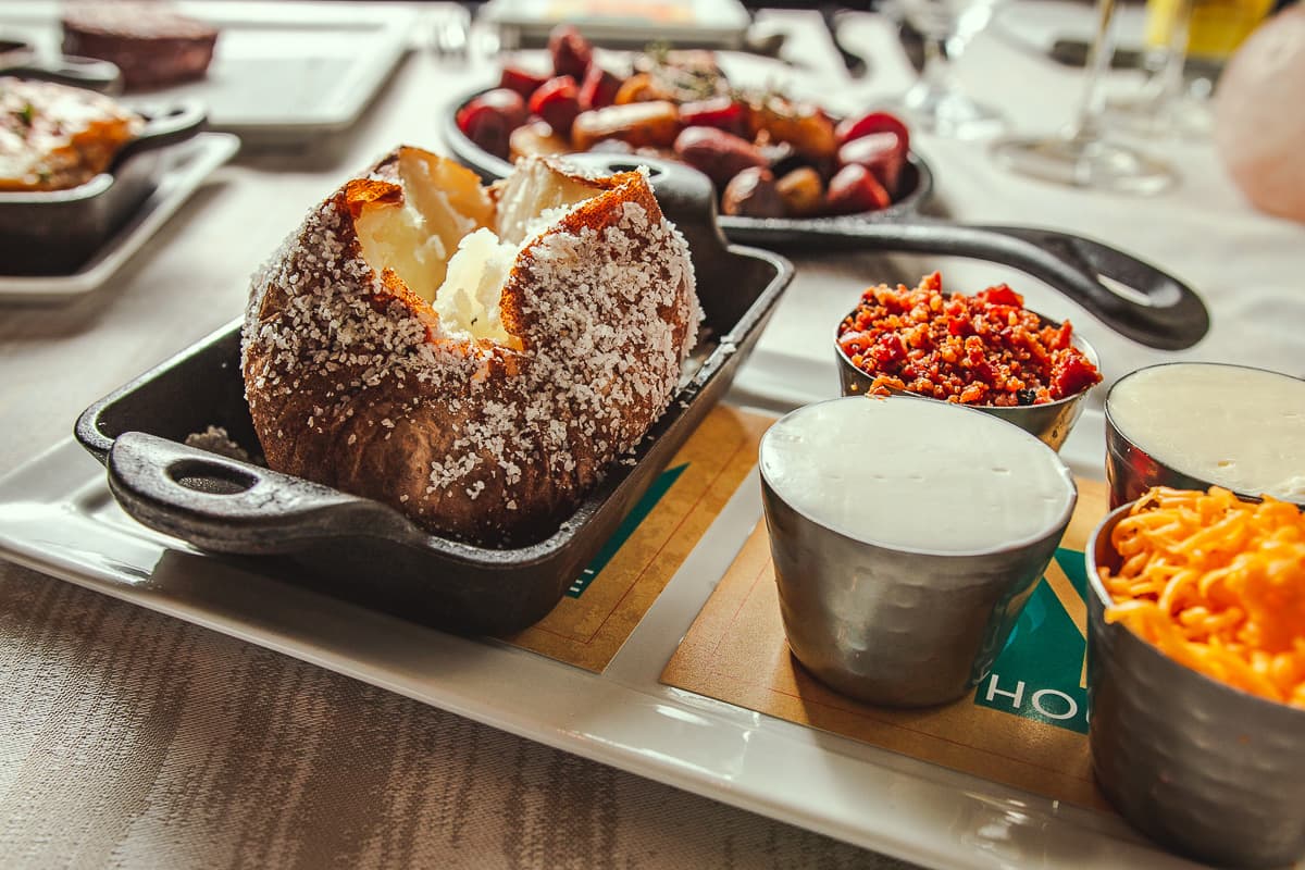 Sea Salt Crusted Baked Potato at PY Steakhouse (Credit: Jackie Tran)