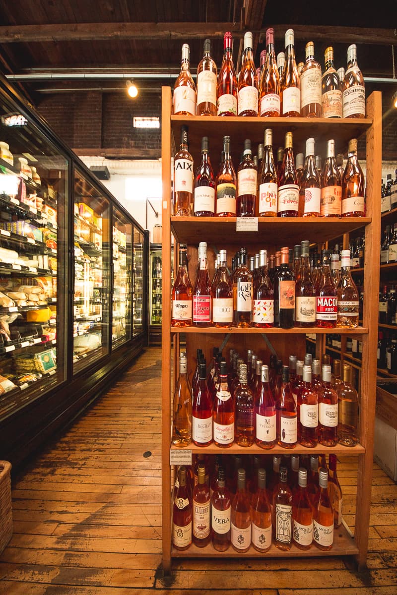 Rosé selection inside Time Market (Credit: Jackie Tran)