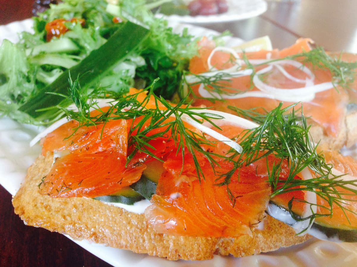 Gravlox Tartine from The Coronet - Tucson Foodie