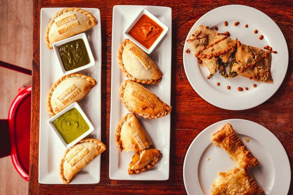 an overhead picture of pastries