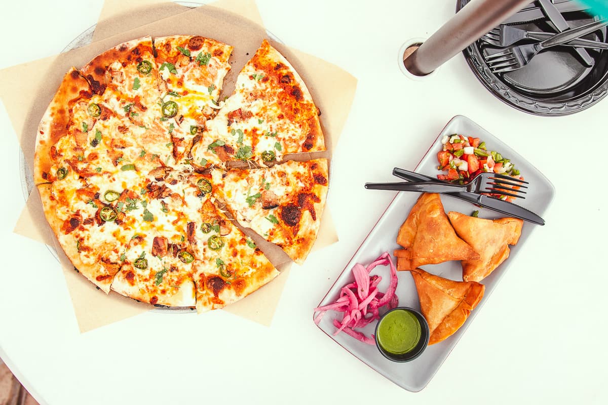 Chicken Tandoori Pizza at Twisted Tandoor