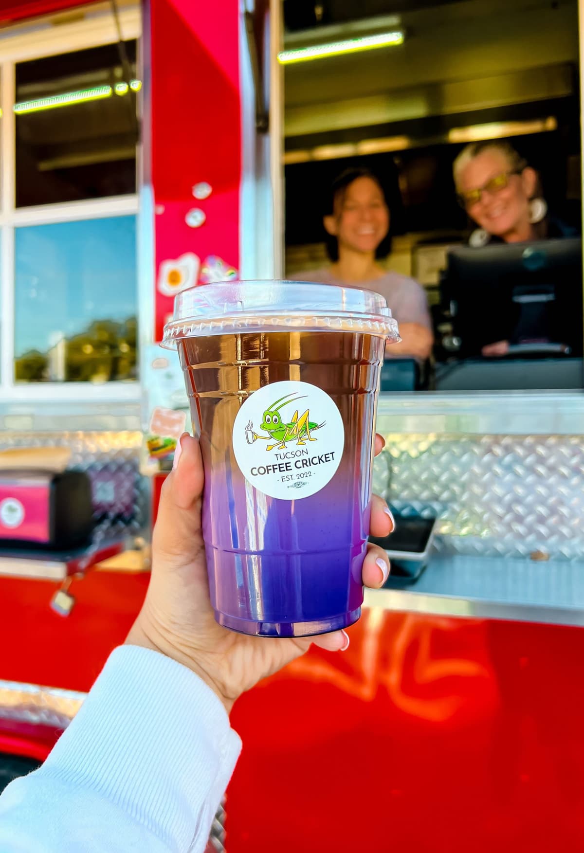Ube Latte at Tucson Coffee Cricket (Photo by Kim Johnston)