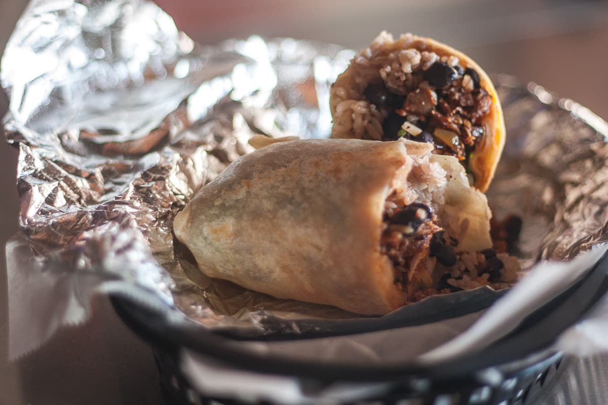Al pastor burrito at Street Taco and Beer Co.