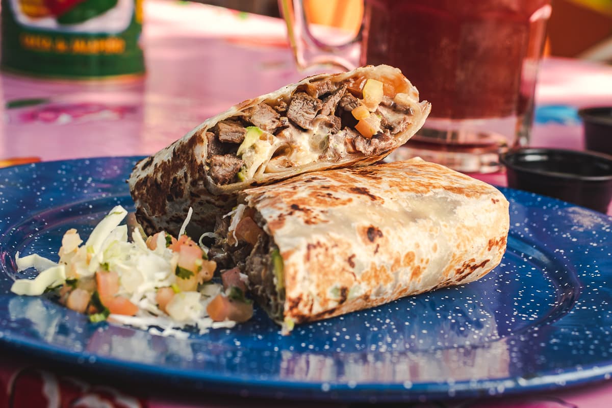 Percheron grilled burrito at La Botana Tacos + Patios + Amigos (Credit: Jackie Tran)