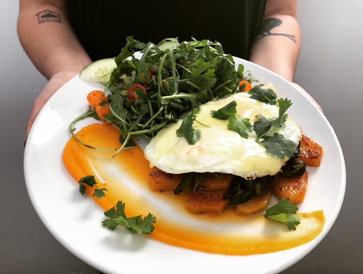 Breakfast Salad at 5 Points Market & Restaurant (Credit: 5 Points Market & Restaurant)