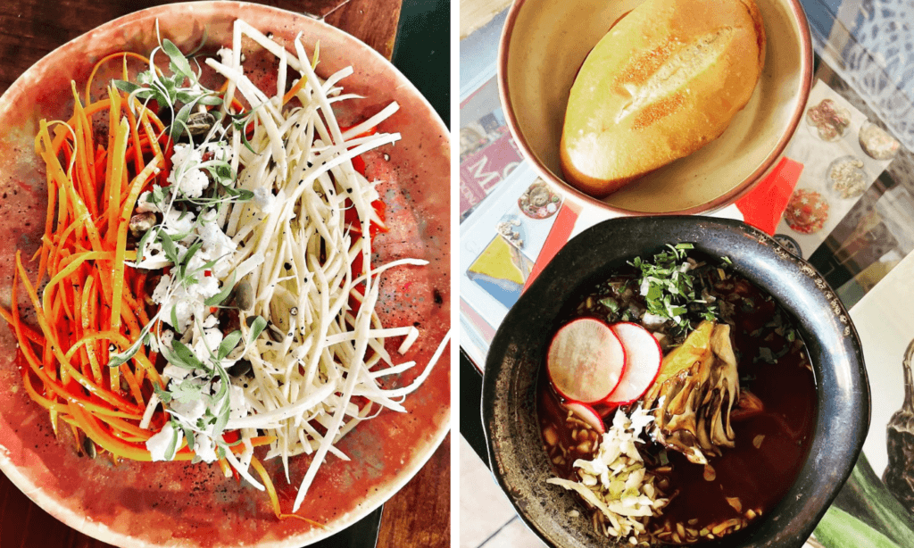 a bowl of food on a plate