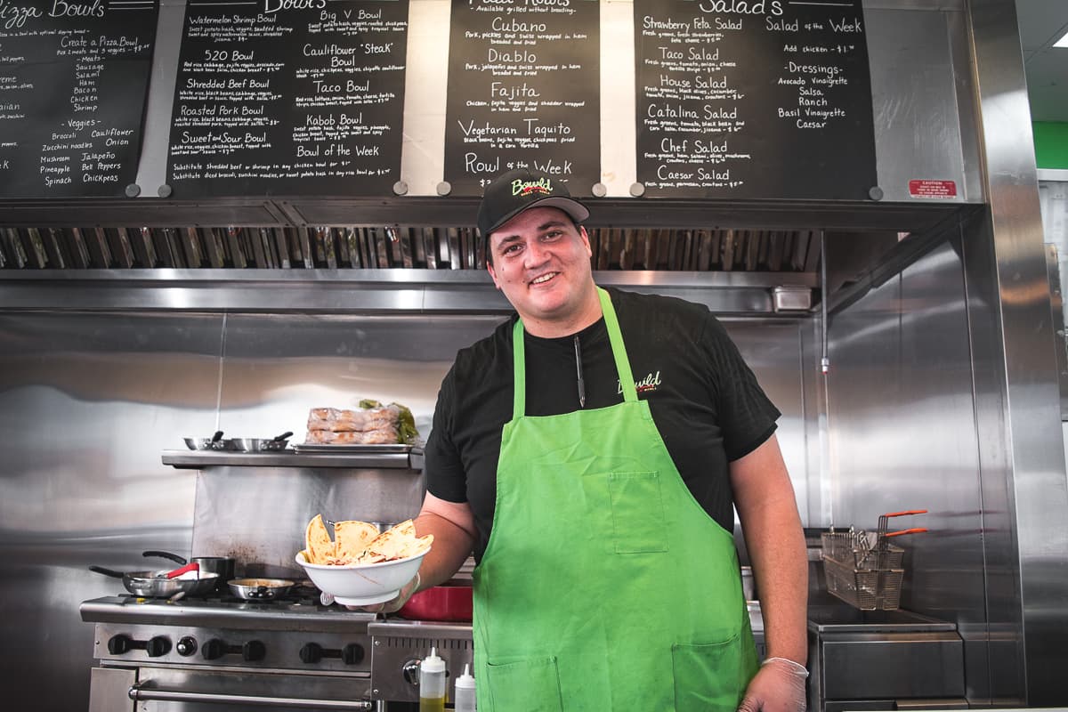 Owner-chef Eston Stogner at Bowld (Credit: Jackie Tran)