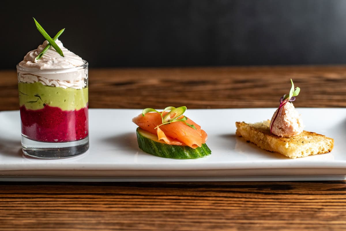 Salmonage á Trois for Valentine's Day 2021 at Zio Peppe