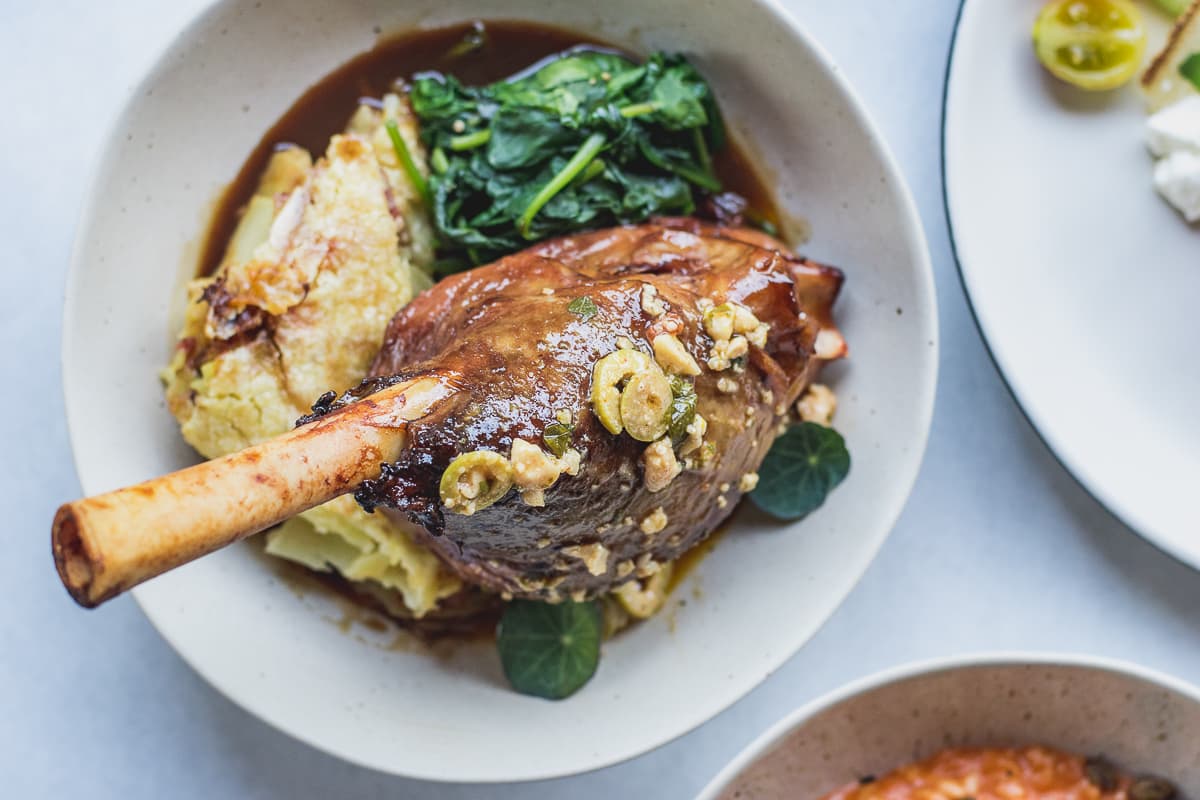 Riesling-Braised Lamb Shank at Maynards Market & Kitchen (Credit: Jackie Tran)