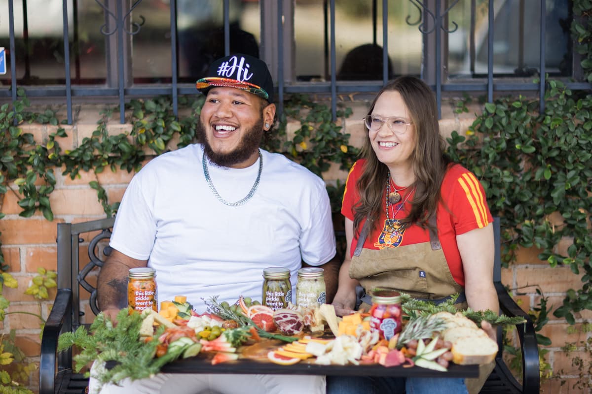 Vanessa Moon and Anthony Dromgoole of Flora's Market Run (Photo by Taylor Noel Photography)