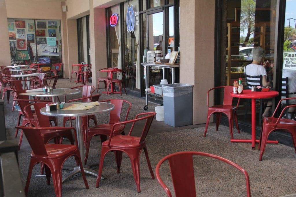 a picture of a patio