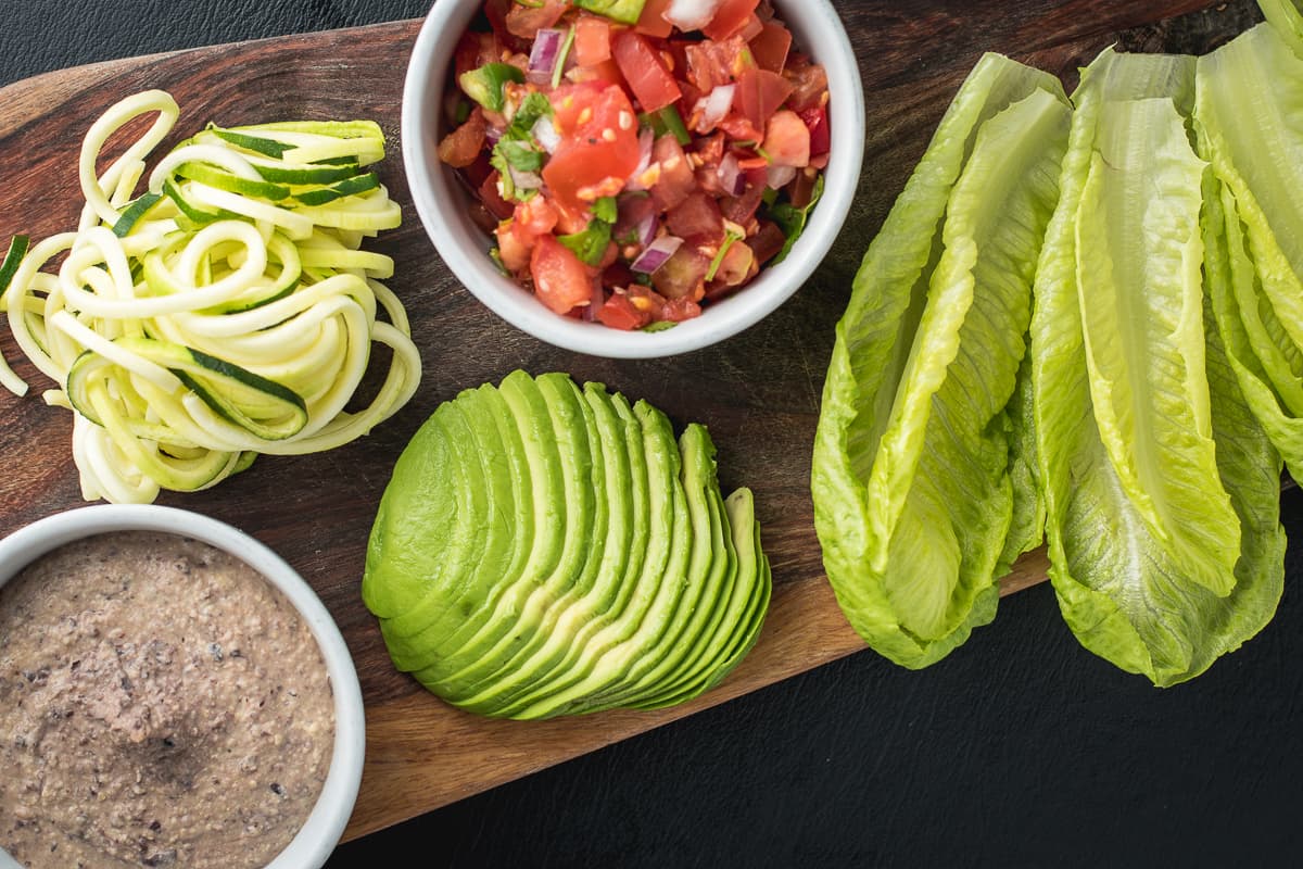 Lettuce Taco Board at Renee's Organic Oven (Credit: Jackie Tran)
