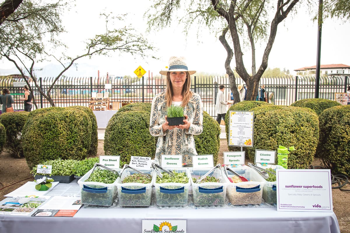 Microloan recipient Dani Flower of Sunflower Superfoods at Vida (Credit: Jackie Tran)