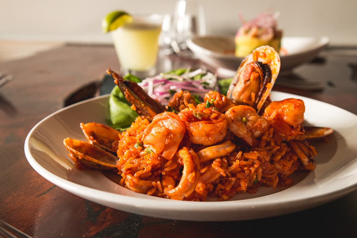 Arroz con Mariscos at Villa Peru (Credit: Jackie Tran)
