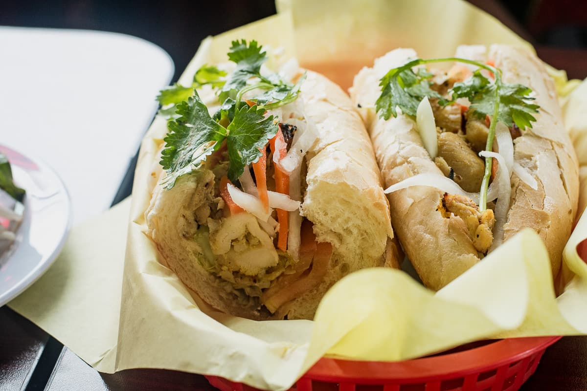 Lemongrass Chicken Sandwich at Vina Vietnamese Street Food (Credit: Jackie Tran)