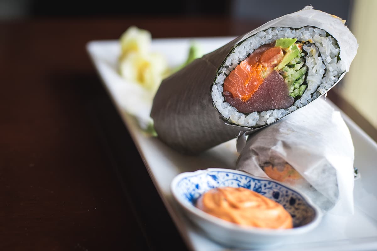 Sushi Burrito at Yoshimatsu (Credit: Jackie Tran)