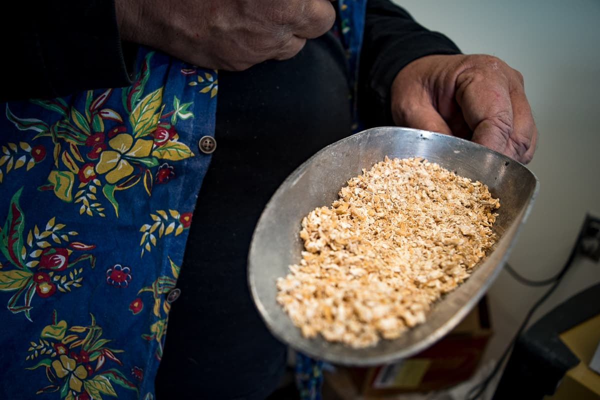 Freshly rolled oatmeal at Zinman's Food Shop (Credit: Jackie Tran)