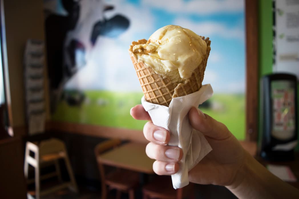 Sweet Cream Honeycomb Ice Cream at Screamery (Credit: Jackie Tran)