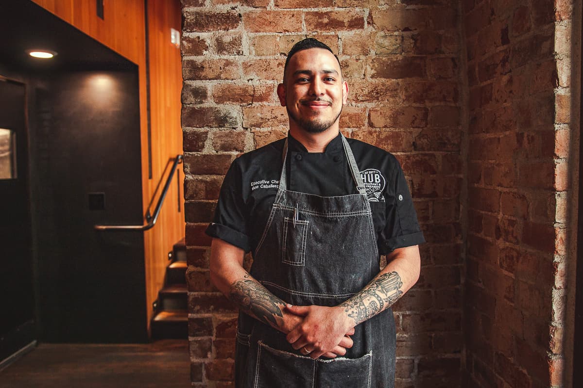 Executive chef Ben Caballero at HUB Restaurant & Ice Creamery (Credit: Jackie Tran)