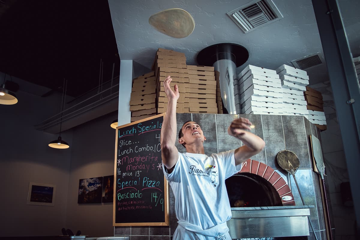 Scott Volpe at Fiamme Pizza (Credit: Jackie Tran)
