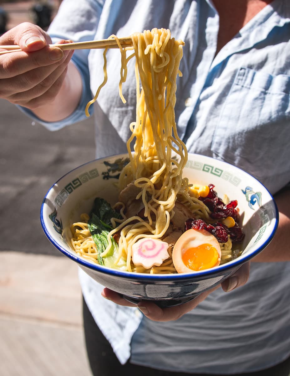 Matcha ramen at Maru Japanese Noodle Shop