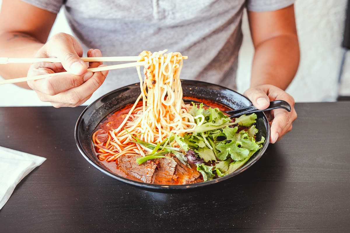 Volcano Noodle Soup at Mian Sichuan