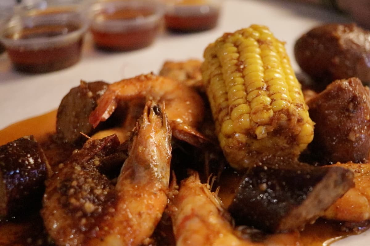 Trifecta Shrimp at Angry Crab Shack Tucson (Credit: Shana Gegantoca)