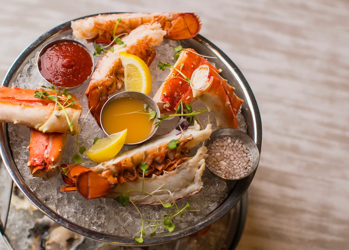 Where to eat on an expense account Shellfish Sampler at PY Steakhouse at Casino Del Sol (Photo courtesy of PY Steakhouse)