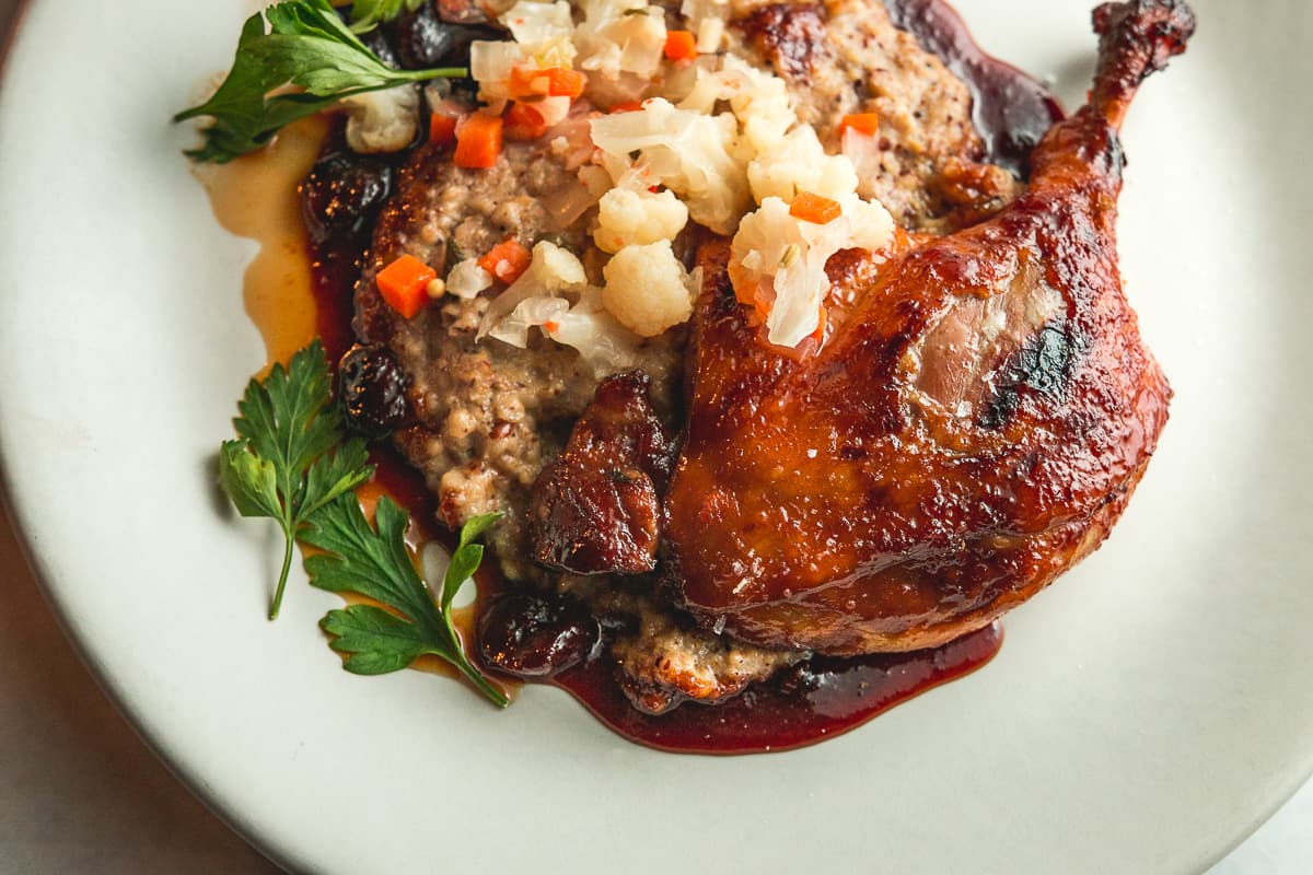 Confit Duck Leg at Maynards Market & Kitchen