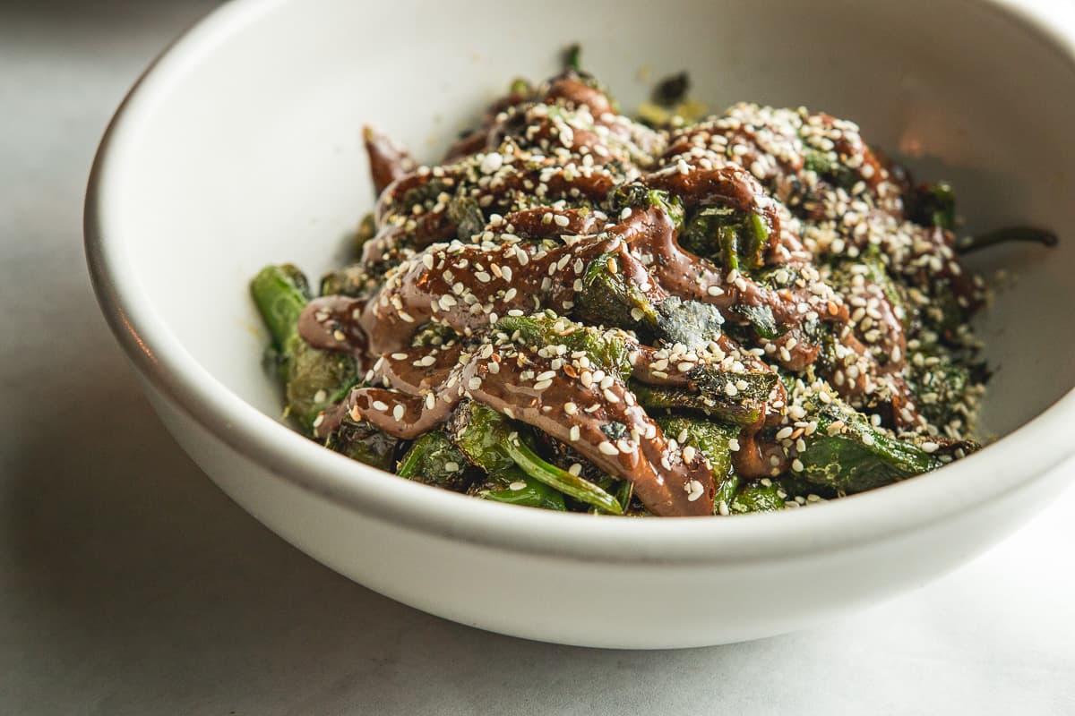 Grilled Padrón Peppers at Maynards Market & Kitchen (Credit: Jackie Tran)