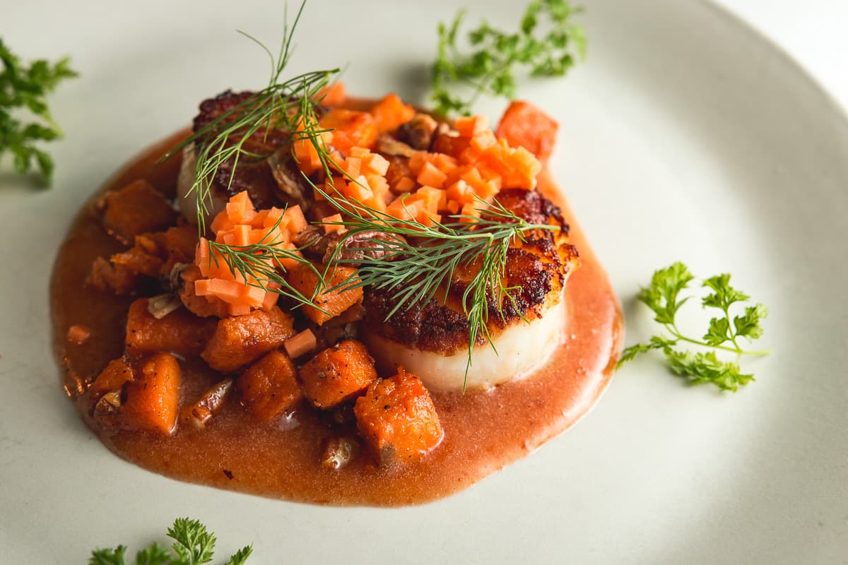 Scallops starter at Maynards Market & Kitchen